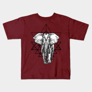 geometric elephant Kids T-Shirt